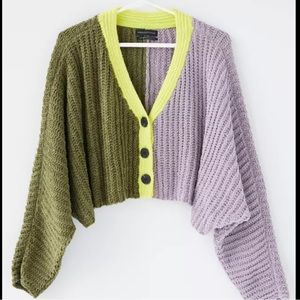 UO Ashlyn Batwing Cropped Cardigan